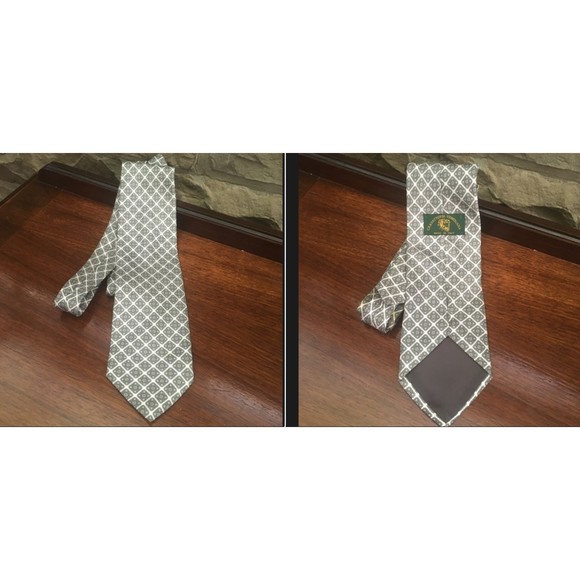 9 VTG Designer Ties Halston Izod JoS. A. Bank, Oscar Del, Brooks Br Cravatteria - Picture 6 of 10